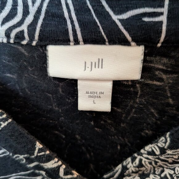 J.Jill Navy Blue Dress-Sailboats Size Large - Picture 4 of 6